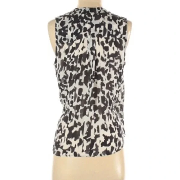 Parker black & white animal print silk tank - Picture 7 of 7